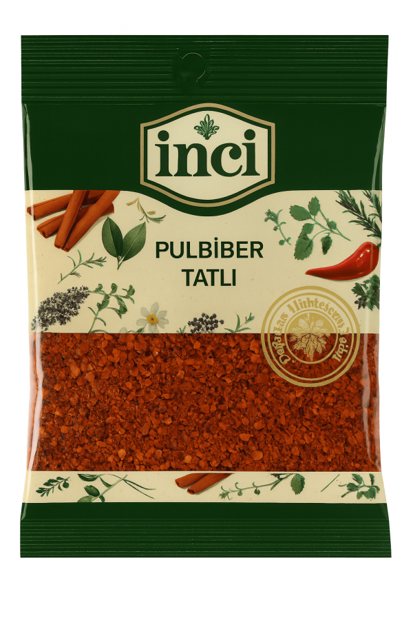 İNCİ BAHARAT KIRMIZI PUL BİBER TATLI 1 KG